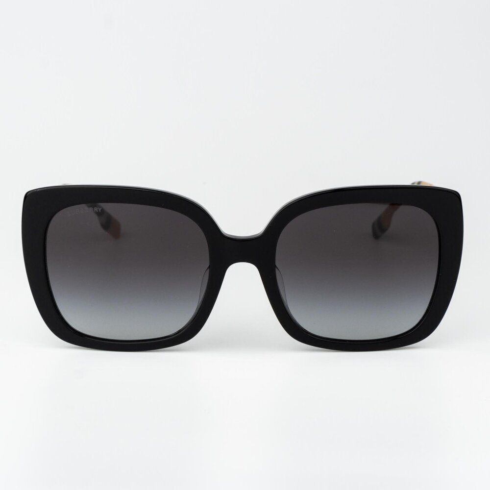 Burberry CAROLL Women Sunglasses Black Grey Gradient Square BE4323F 38538G - Picture 5 of 13